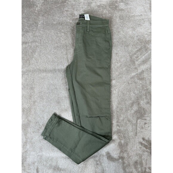 fashion nova womens olive green jeans size 13,medium Strech Medium Waist - Picture 4 of 16